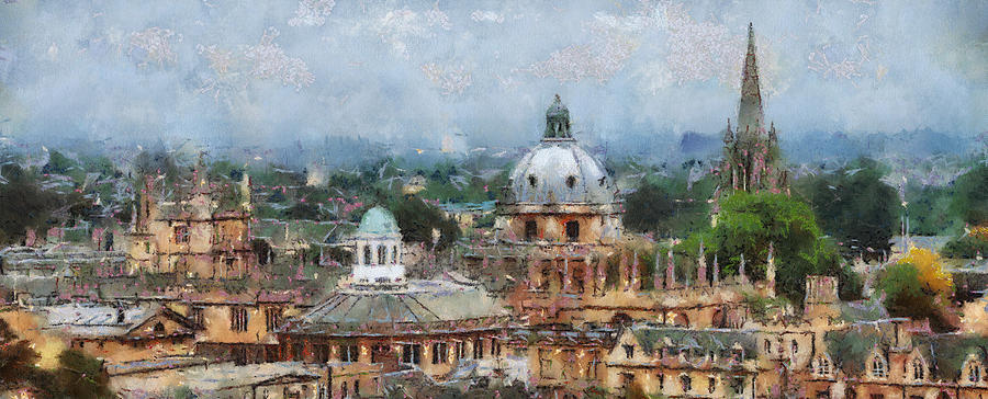 University Of Oxford Painting -  Oxford panorama by Georgi Dimitrov