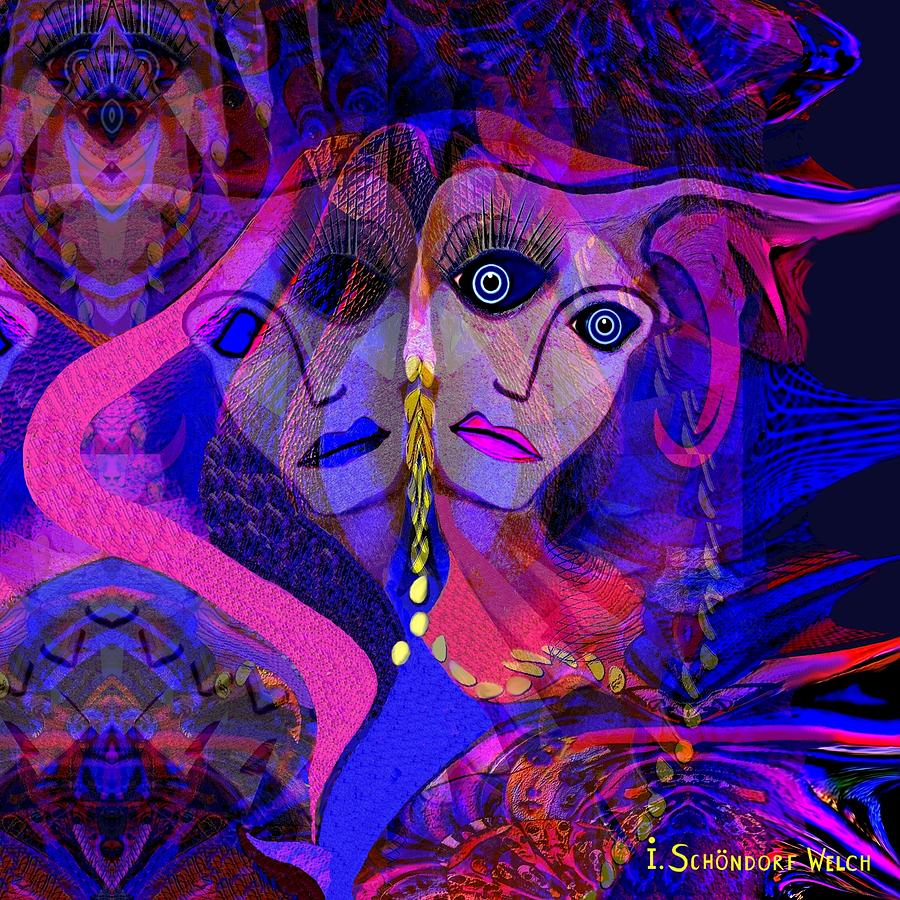  Painted Lady  - 602  Digital Art by Irmgard Schoendorf Welch