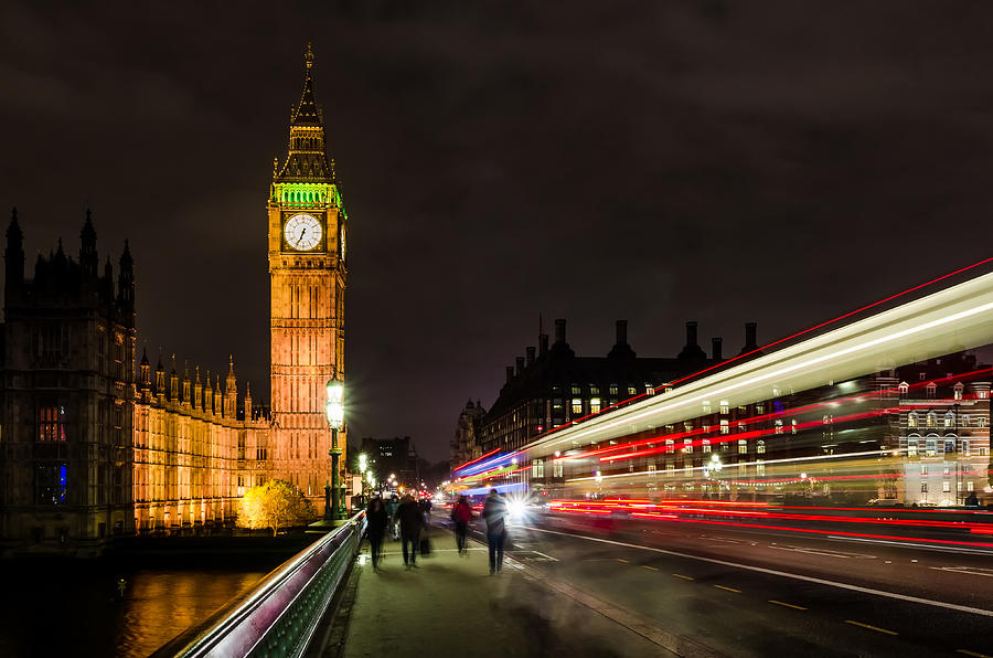 Architecture Photograph -  Palace of Westminster Big Ben  by Botond Buzas