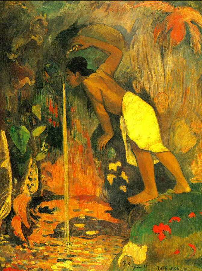  Pape moe Painting by Paul Gauguin