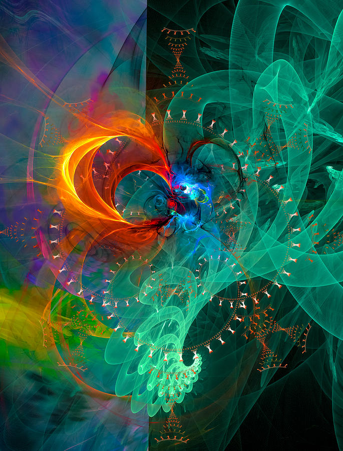  Parallel Reality - Colorful Digital Abstract Art Digital Art by Modern Abstract