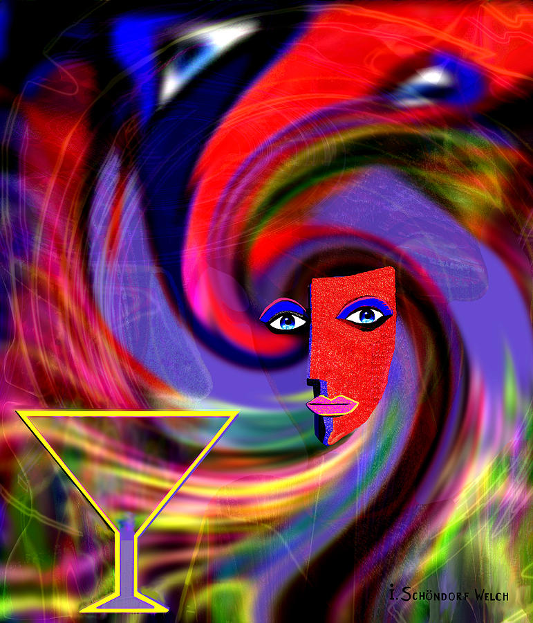  Party  - 690 Digital Art by Irmgard Schoendorf Welch