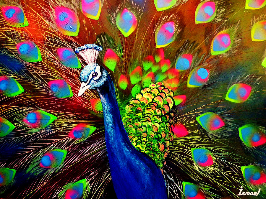 Peacock Painting -  Peacock by Ismael Paint
