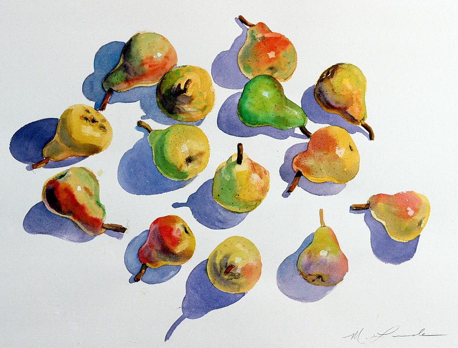  Pears Painting by Mark Lunde