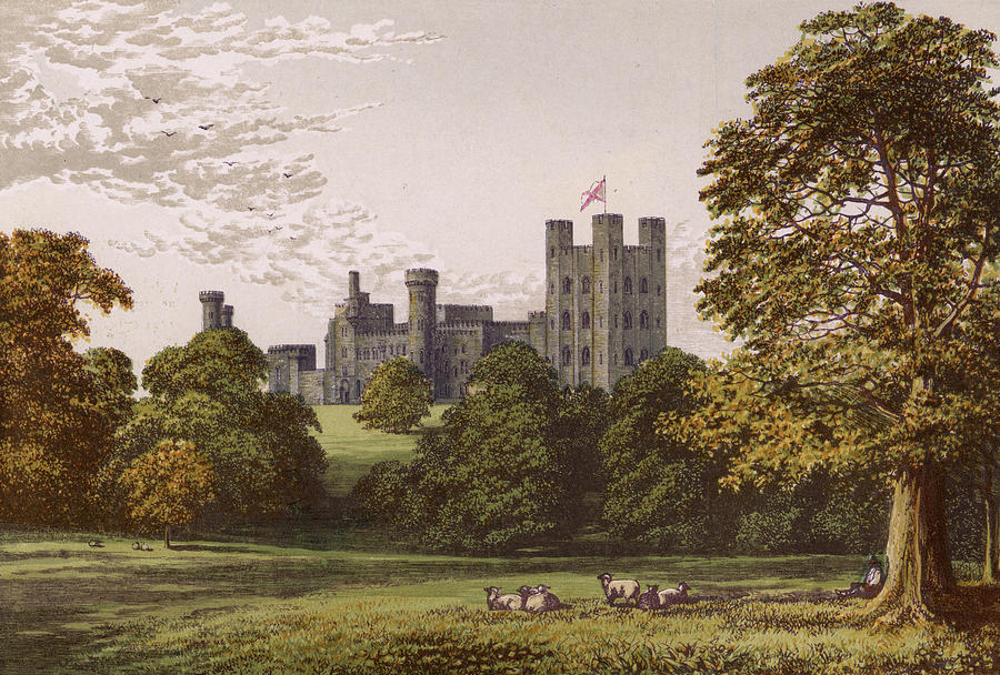 Penrhyn Castle Date 1879 Drawing By Mary Evans Picture Library Fine