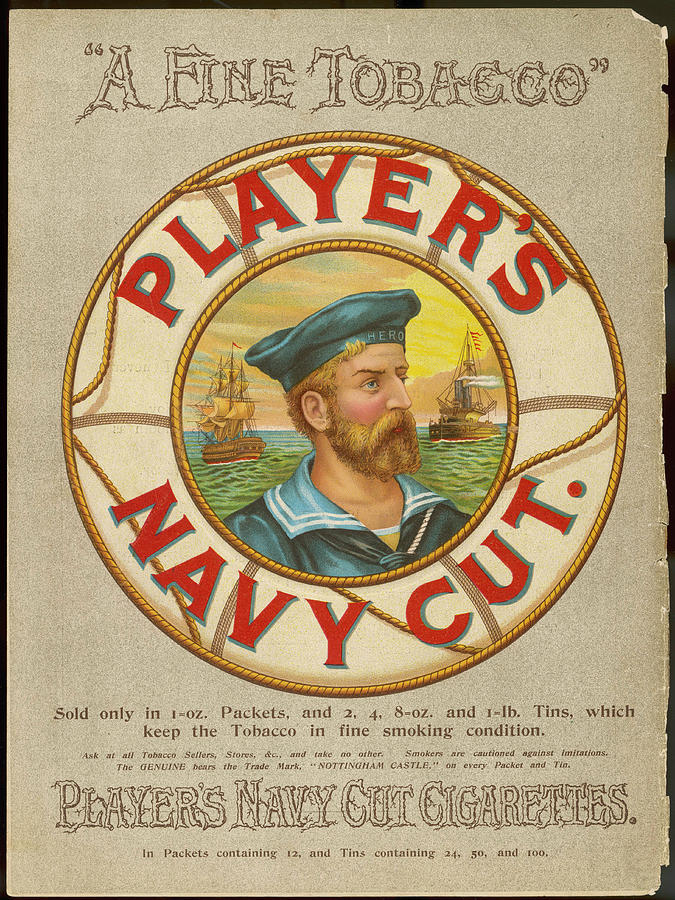 Player's Please Cigarettes Solid-Faced Canvas Print