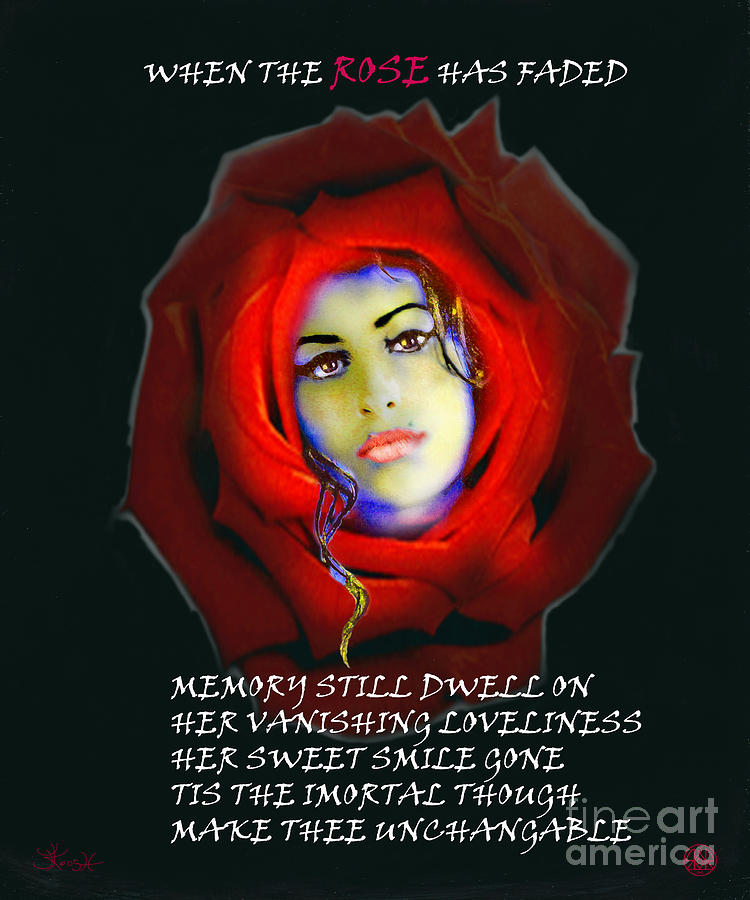 Poem for Amy Winehouse Painting by Jerry Kool