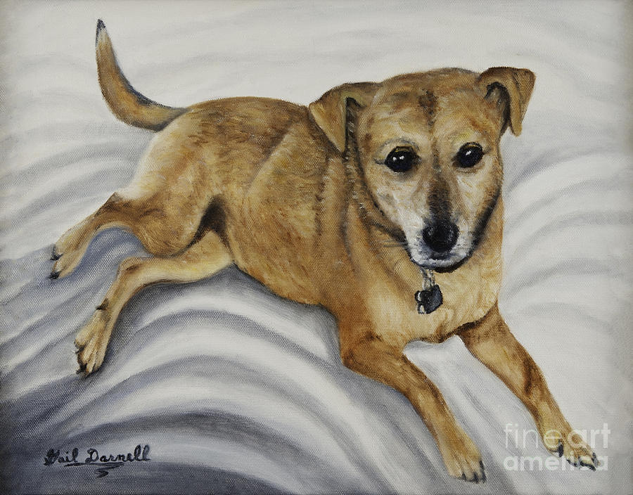 Portrait Painting -  Portrait of Reeses by Gail Darnell
