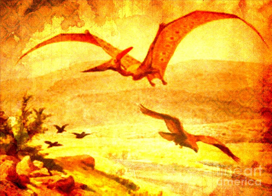  Pteranodon Digital Art by Steven  Pipella