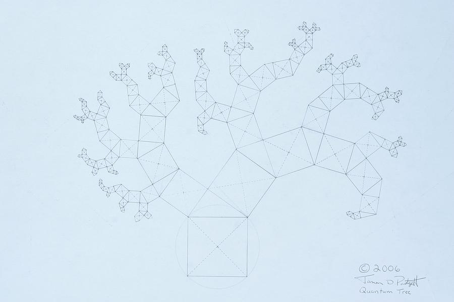  Quantum Tree Drawing by Jason Padgett