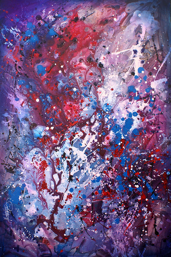  Red White And Blue  Painting by Michael Lang
