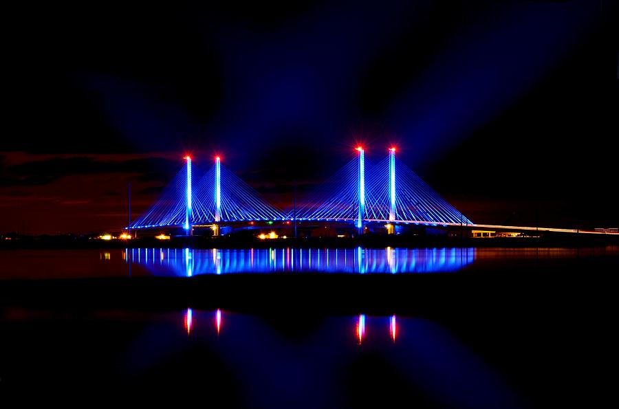  Reflecting Bridge - Indian River Inlet Bridge Photograph by Billy Beck