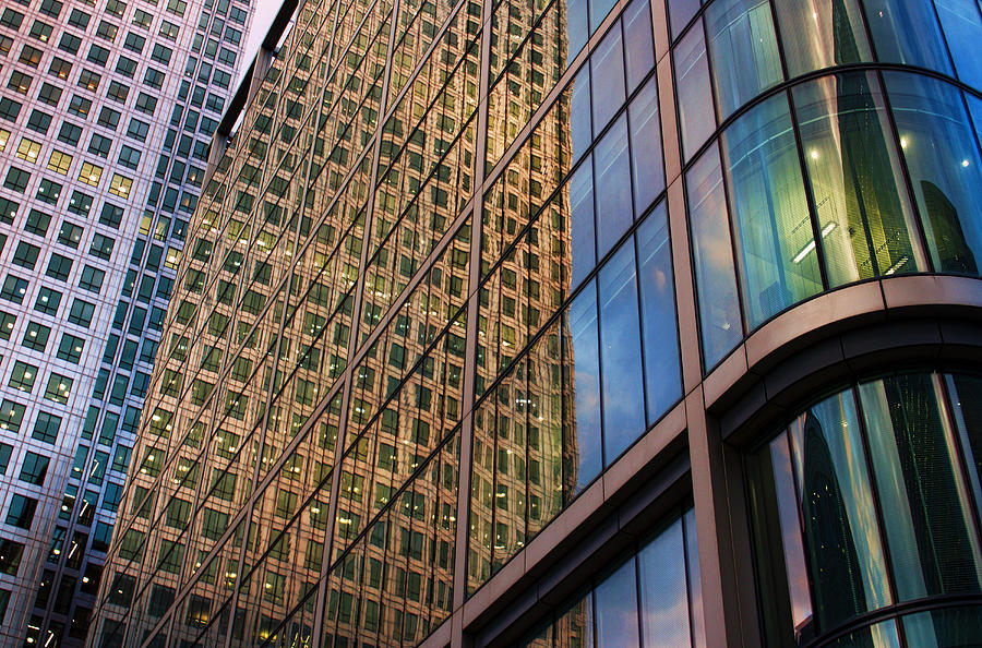  Reflections on Canary Wharf Photograph by Nicky Jameson