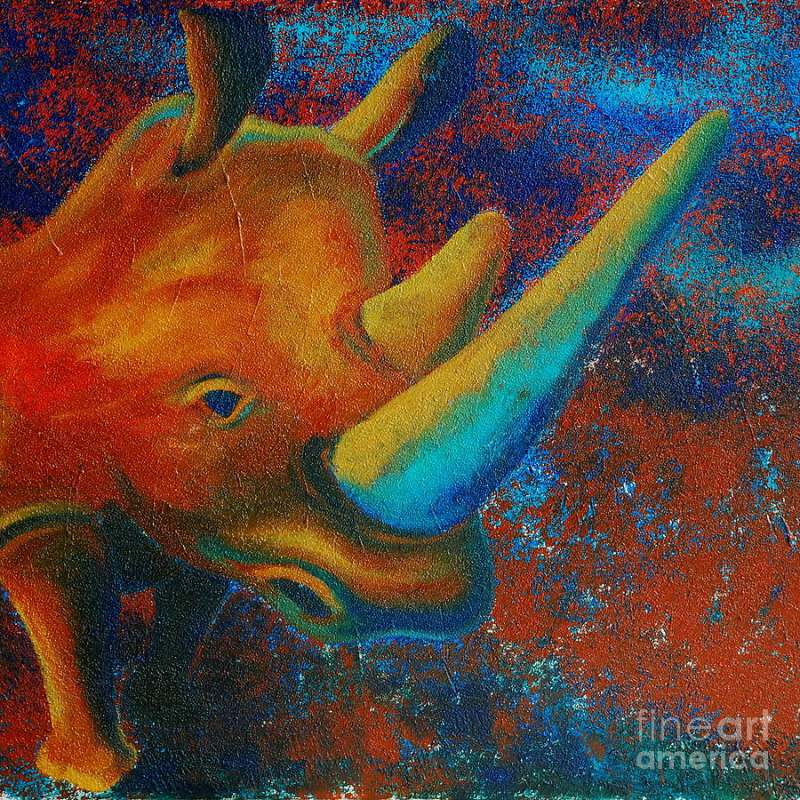 Rhino Painting by Karin Stein - Fine Art America