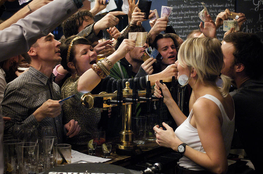  Riotous Drinking Party In Public Bar  Photograph by John Rensten