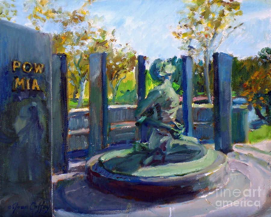  Riverside National Cemetery POW MIA Memorial Painting by Joan Coffey