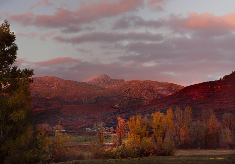  Rocky Peak Autumn Sunset Photograph by Daniel Hebard