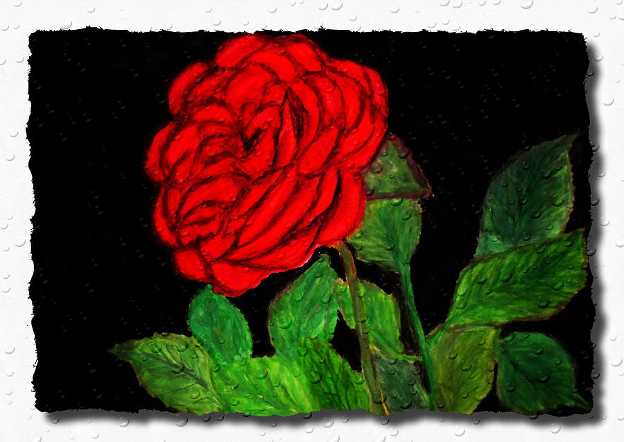 Rose Painting -  Rose by Ghee Flores