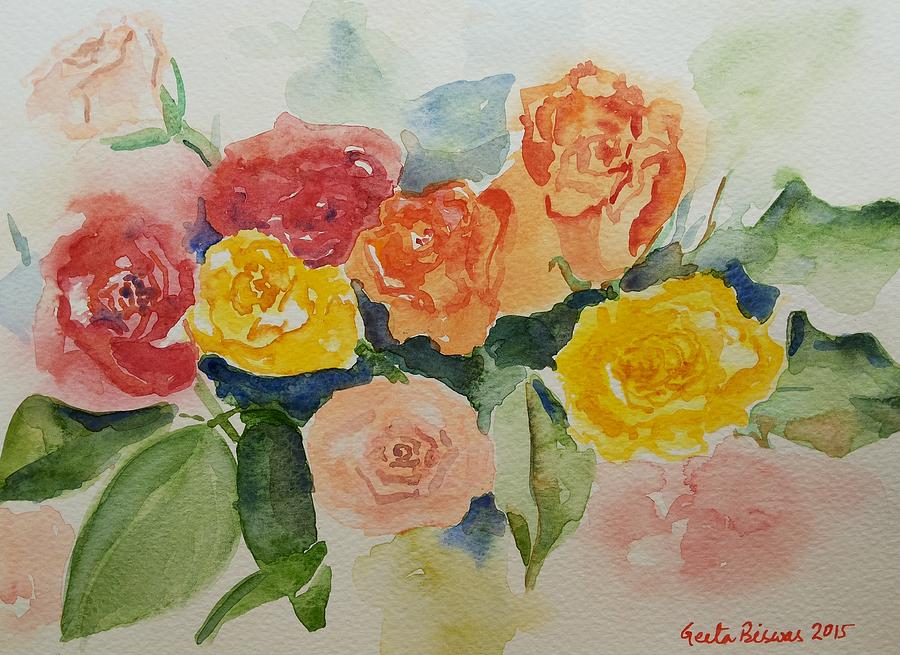Rose Painting -  Roses for you Still life by Geeta Yerra