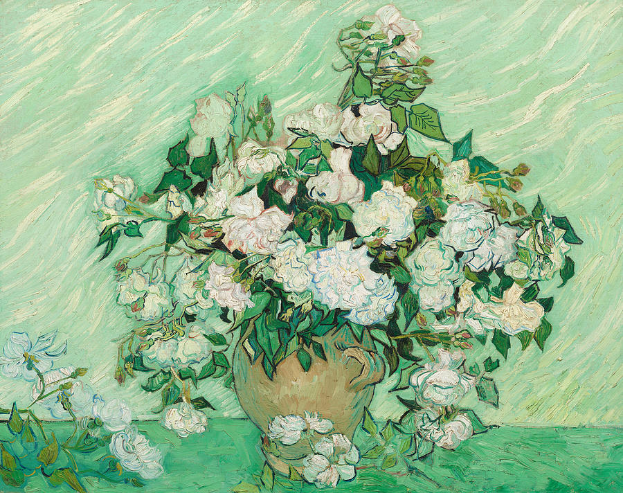 Roses Painting by Vincent van Gogh