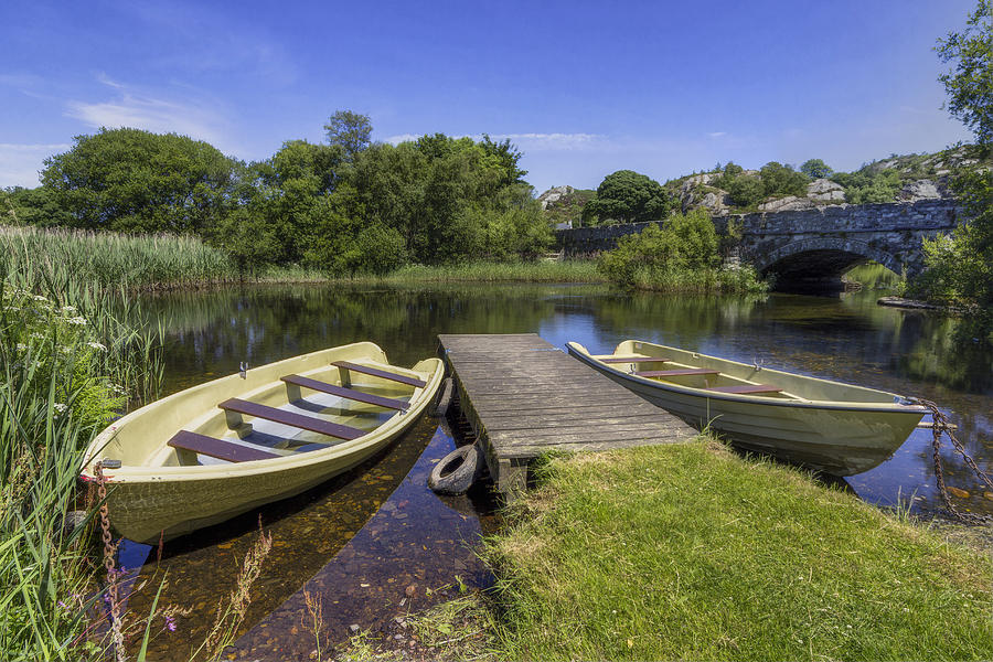 Boat Photograph -  Row Your Worries Away by Ian Mitchell