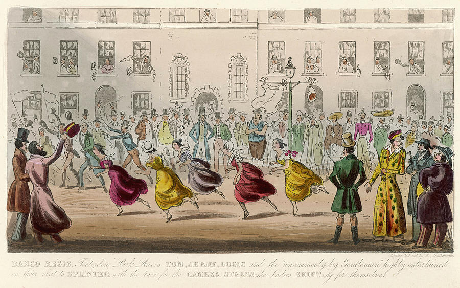 Running Race For Young Ladies Drawing By Mary Evans Picture Library