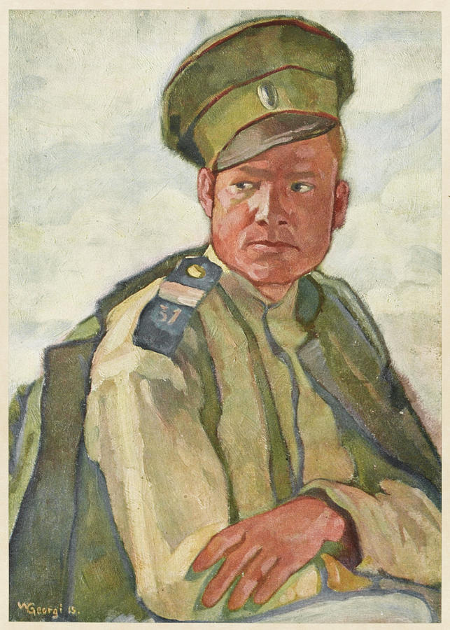 Russian Soldier From The Altai Drawing by Mary Evans Picture Library ...