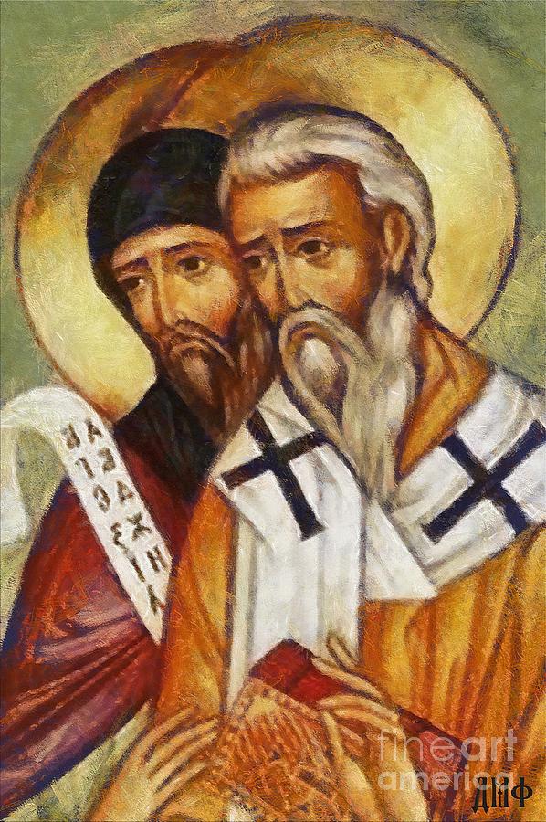  Saints Cyril and Methodius Painting by Dragica  Micki Fortuna