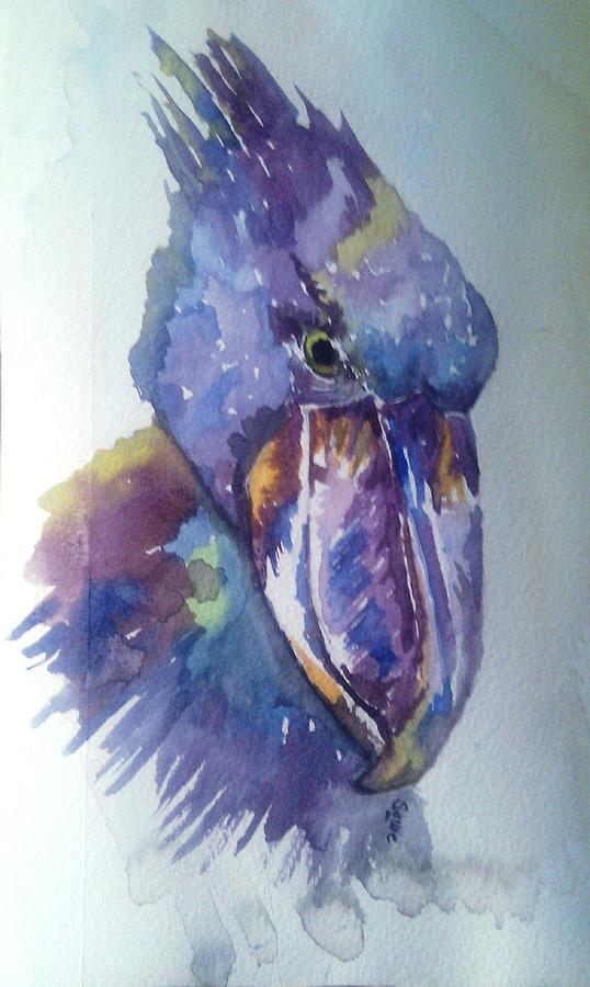 Bird Painting -  ShoeBill by Sawe Catherine
