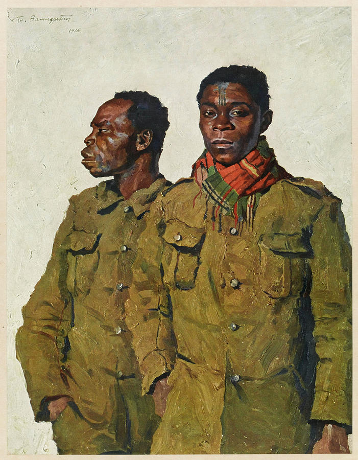 Soldiers From Liberia Fighting Drawing by Mary Evans Picture Library ...