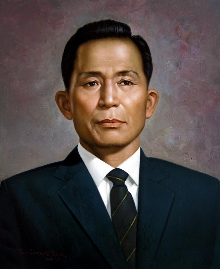  South Koreas President Park Chung-hee Painting by Yoo Choong Yeul