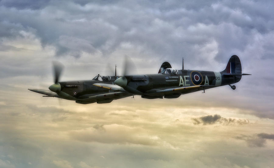  Spitfires Double trouble Photograph by Jason Green