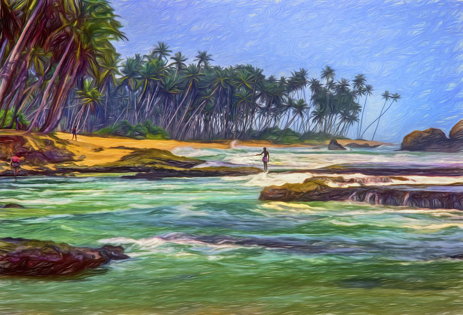 Landscape Photograph -  Sri Lanka - Paint by Steve Harrington