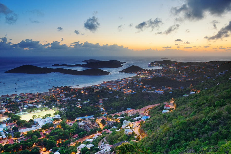  St Thomas sunset Photograph by Songquan Deng