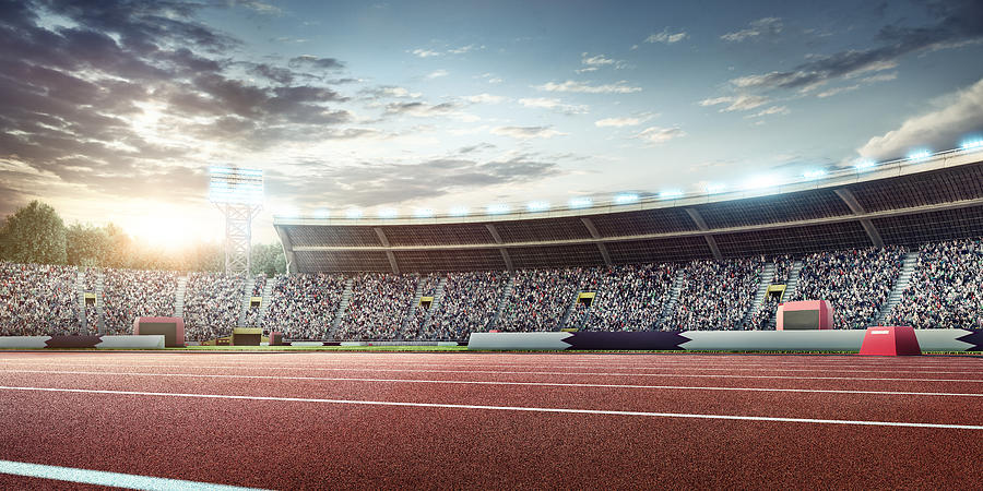 . Stadium With Running Tracks Photograph by Dmytro Aksonov