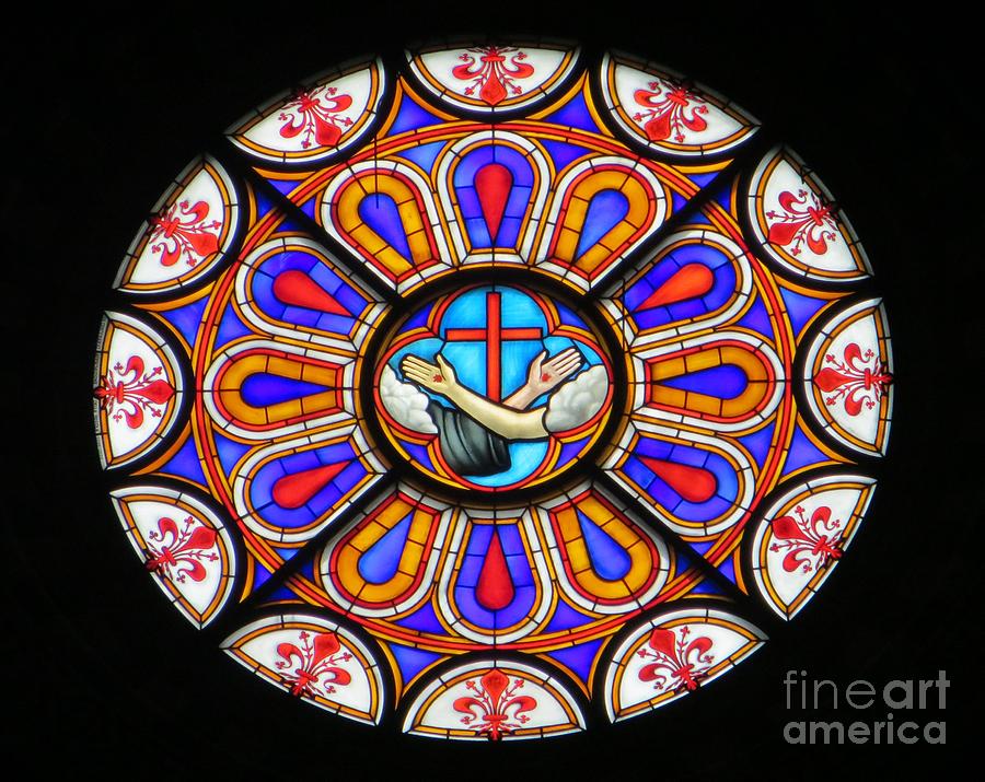  Stained Glass  Santa Croce Church Photograph by Tim Townsend