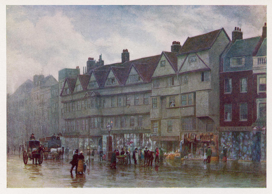 Staple's Inn, Holborn A Row Of 16th Drawing by Mary Evans Picture ...