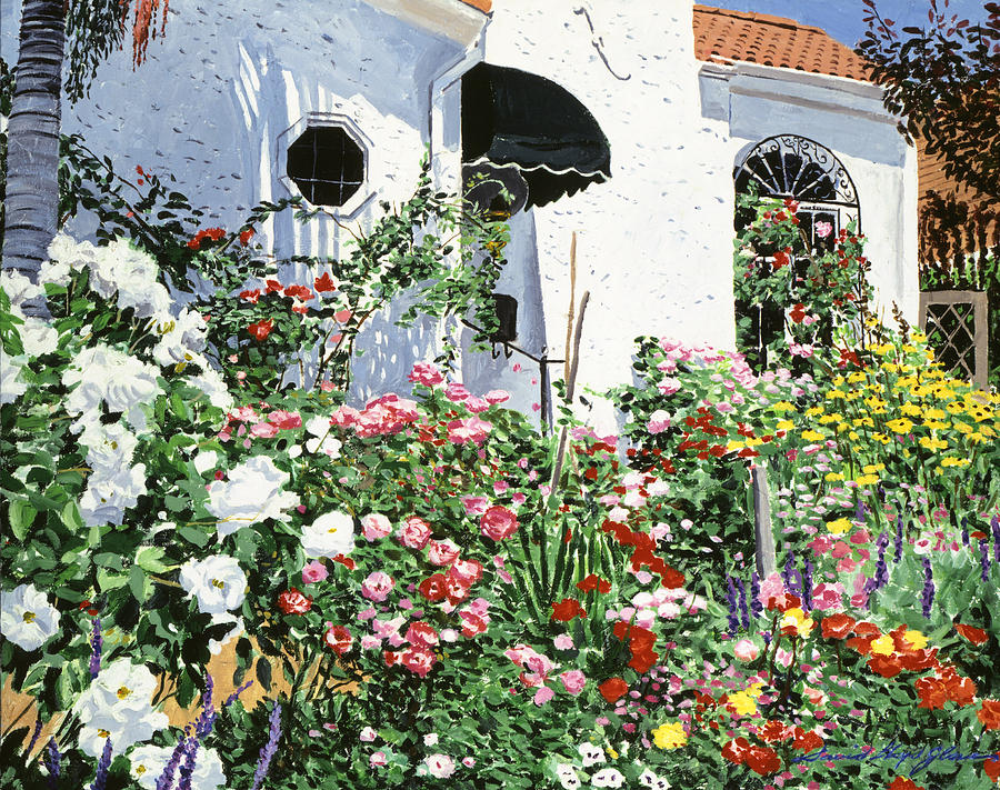Summer Garden Flowers Painting by David Lloyd Glover Summer Garden Flowers Painting by David Lloyd Glover