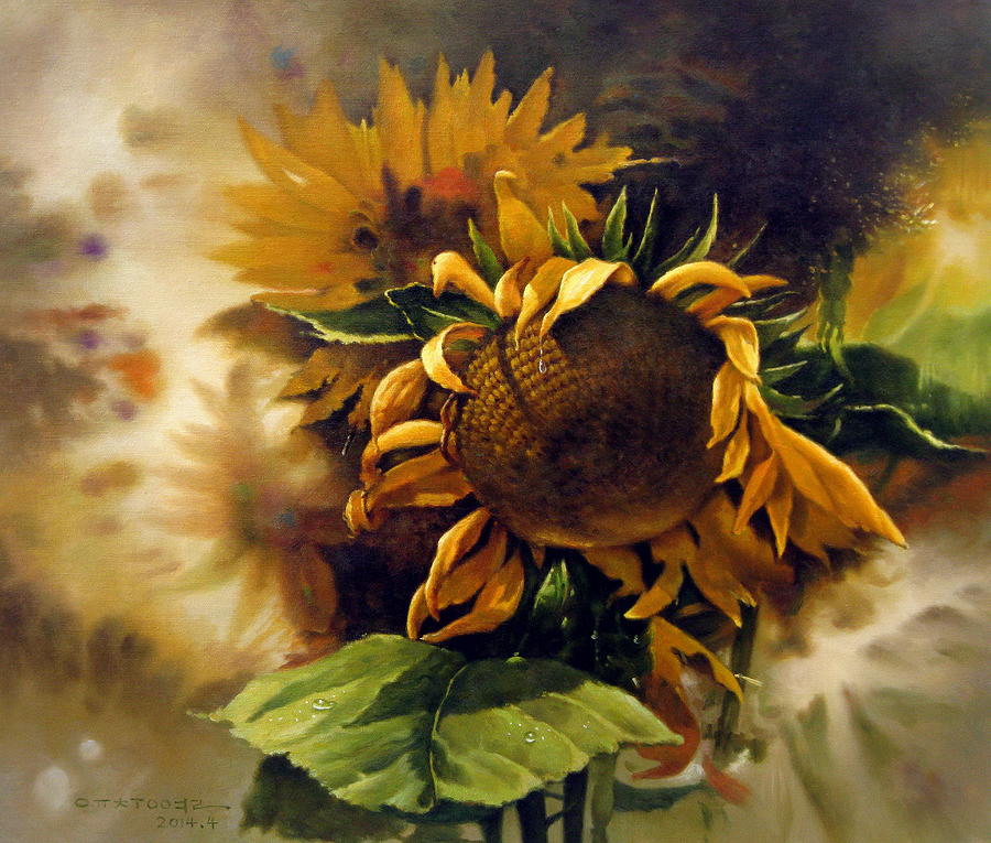  Sunflower 1 Painting by Yoo Choong Yeul