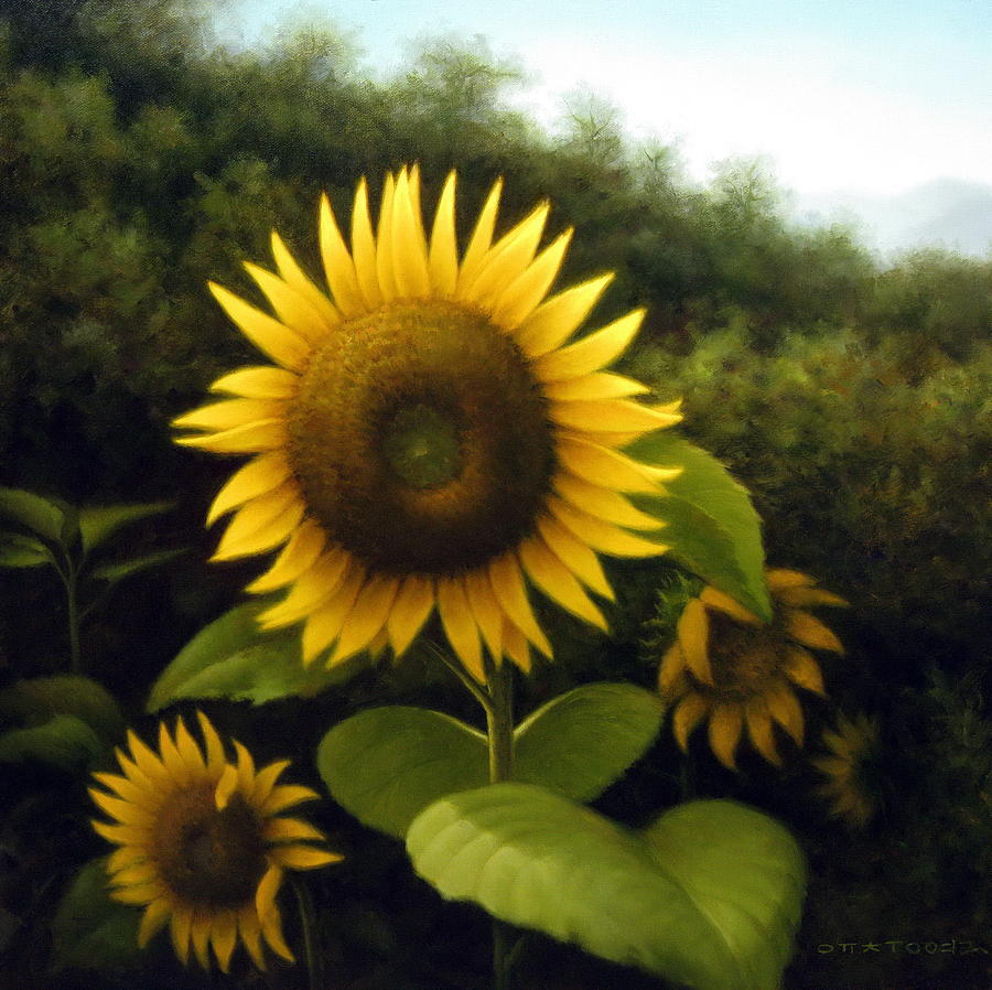 Sunflower 7 Painting by Yoo Choong Yeul