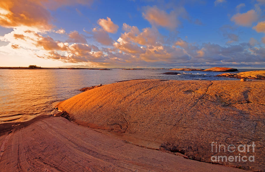  Sunrise in Georgian Bay Photograph by Charline Xia