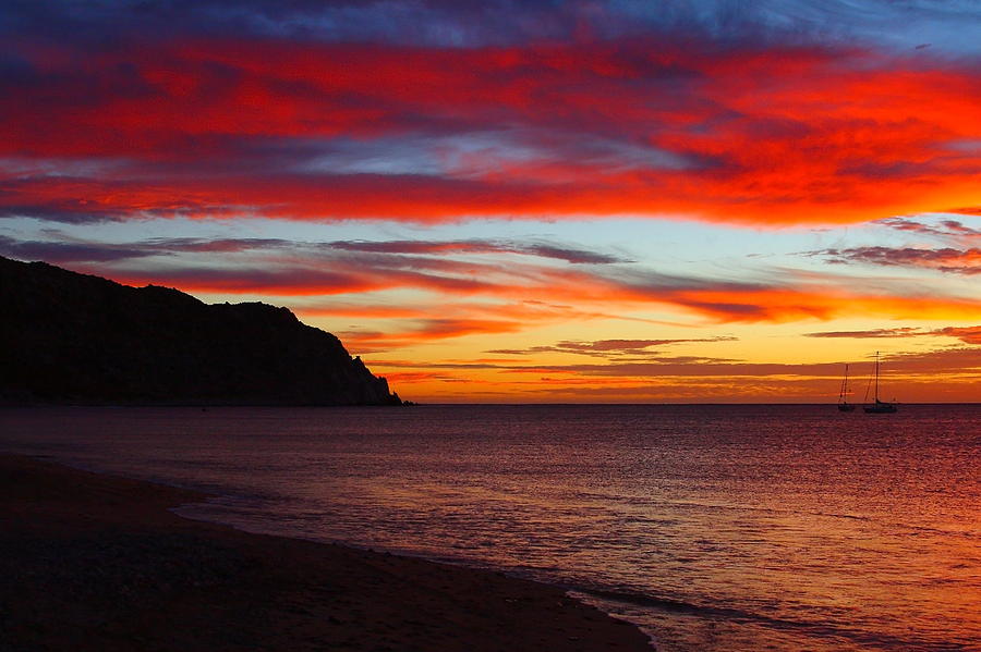  Sunrise on the Sea of Cortez, Mexico Photograph by Robert McKinstry