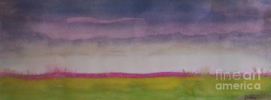  Sunset in Prairie Painting by Vesna Antic
