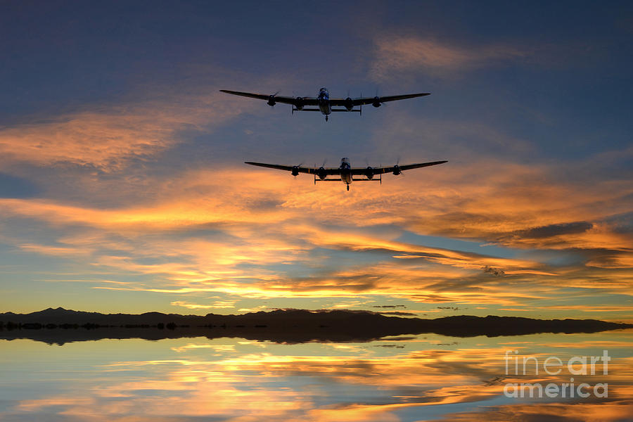  Sunset Lancasters Digital Art by Airpower Art