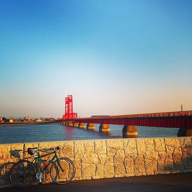 Bridge Photograph - Cycling by Tadayoshi Nanri