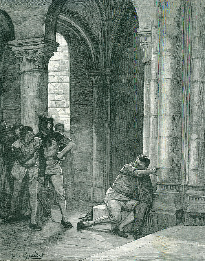 Taking Sanctuary Date Medieval Drawing by Mary Evans Picture Library ...