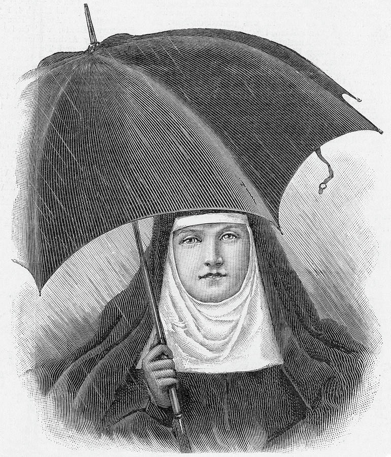 Taking The Veil May Protect Drawing by Illustrated London News Ltd/Mar ...