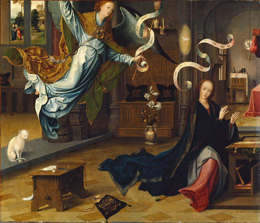  The Annunciation Painting by Jan de Beer