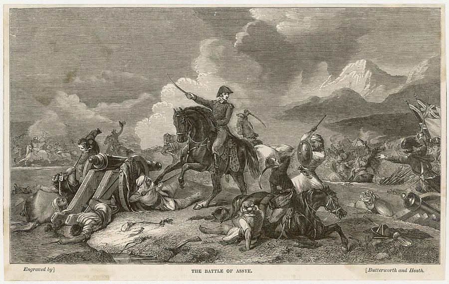 The Battle Of Assaye Date 23rd Drawing by Mary Evans Picture Library ...