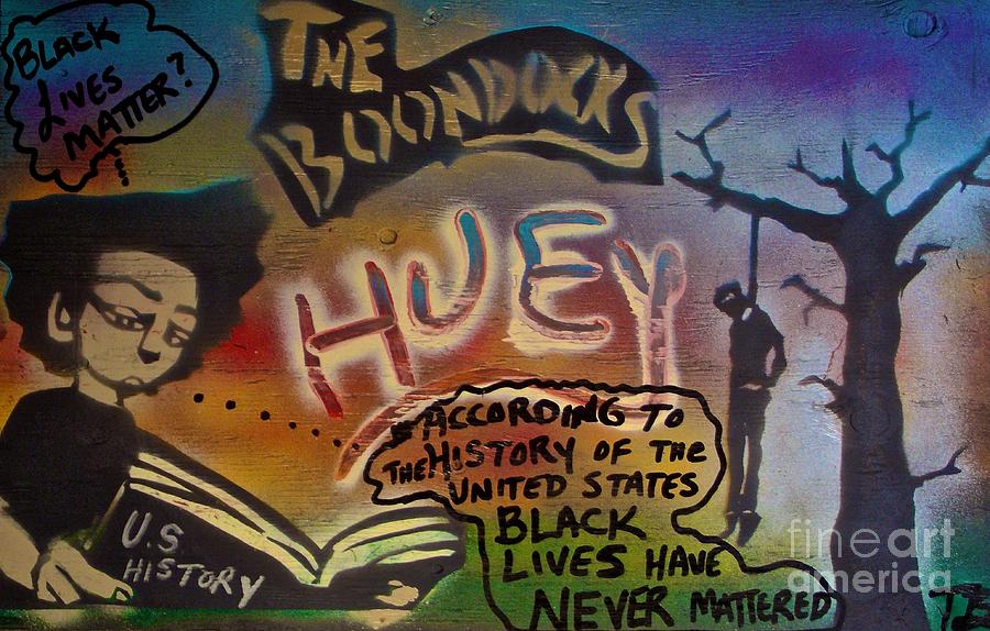 The Boondocks Painting -  The Boondocks  Huey  by Tony B Conscious